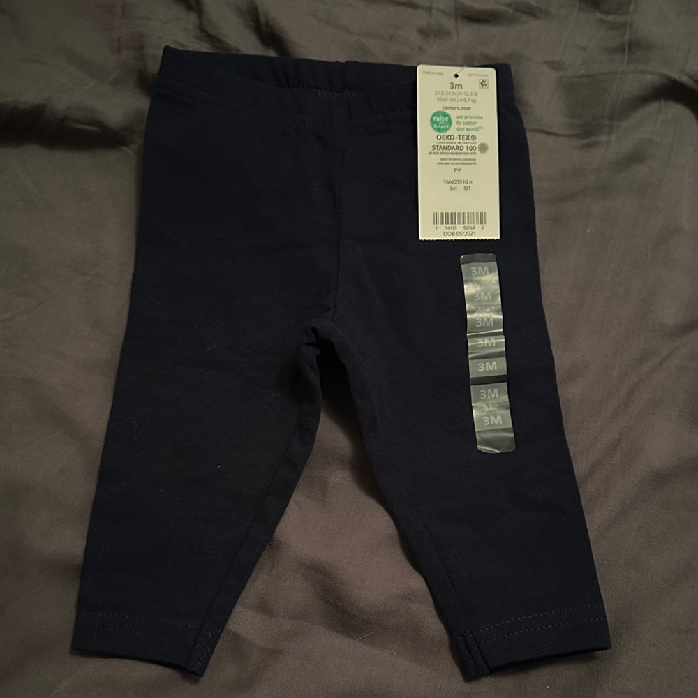Carter's Dark Blue Baby Leggings